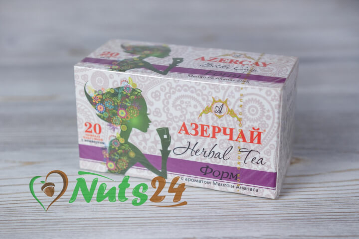Чай Азерчай травяной манго-ананас 20 пак.