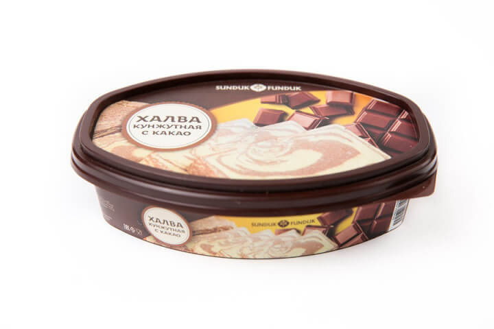 Халва кунжутная  с арахисом и какао 280 гр*8 (С Ф )