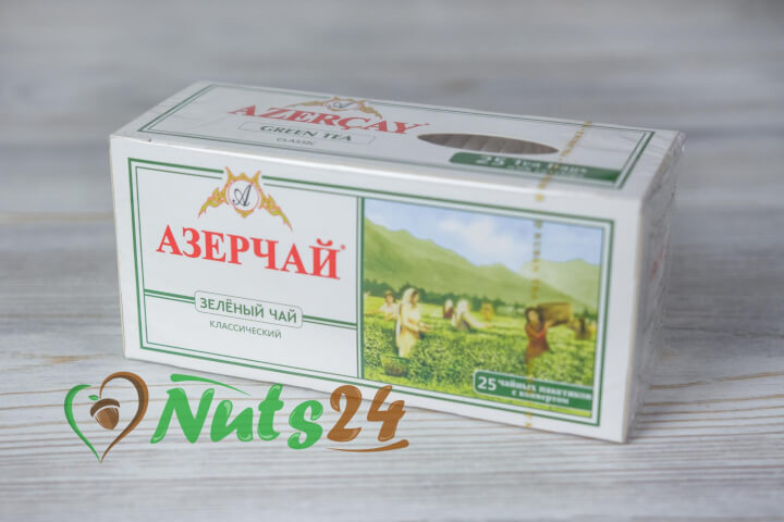 Чай Азерчай зелёный с имбирём 25 пак.