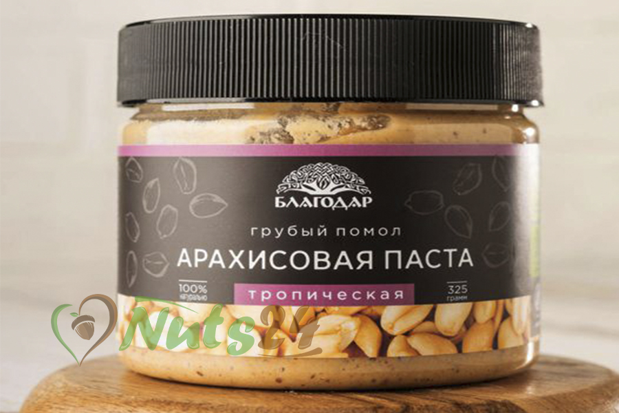Паста арахисовая "Тропическая" 325 гр